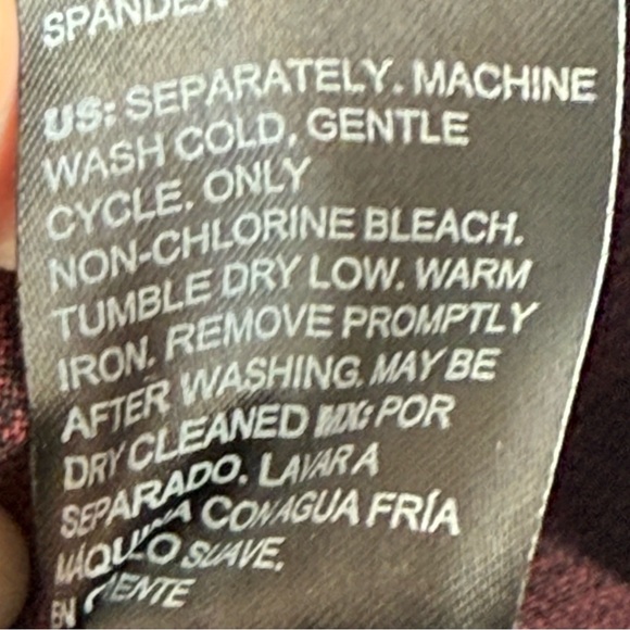 WHBM Signature Blazer Houndstooth Two Button Suiting Jacket Red Black Size 12 - Picture 12 of 15